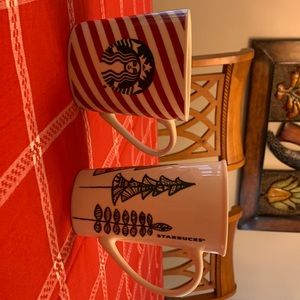 2 Starbucks mugs
